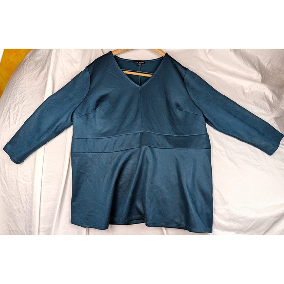 Lane Bryant Tops - Lane Bryant Womens Plus 18/20 Cobalt Blue V-Neck Empire Waist Top 2742